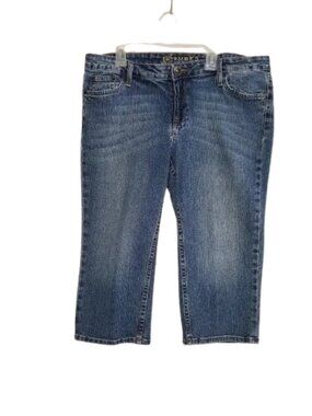 Thre3 Blue Denim Jean Capris Women's 12